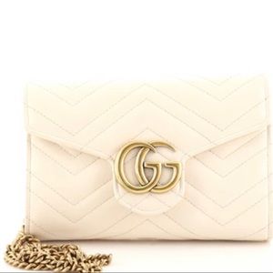 Authentic Gucci wallet bag with gold hardware